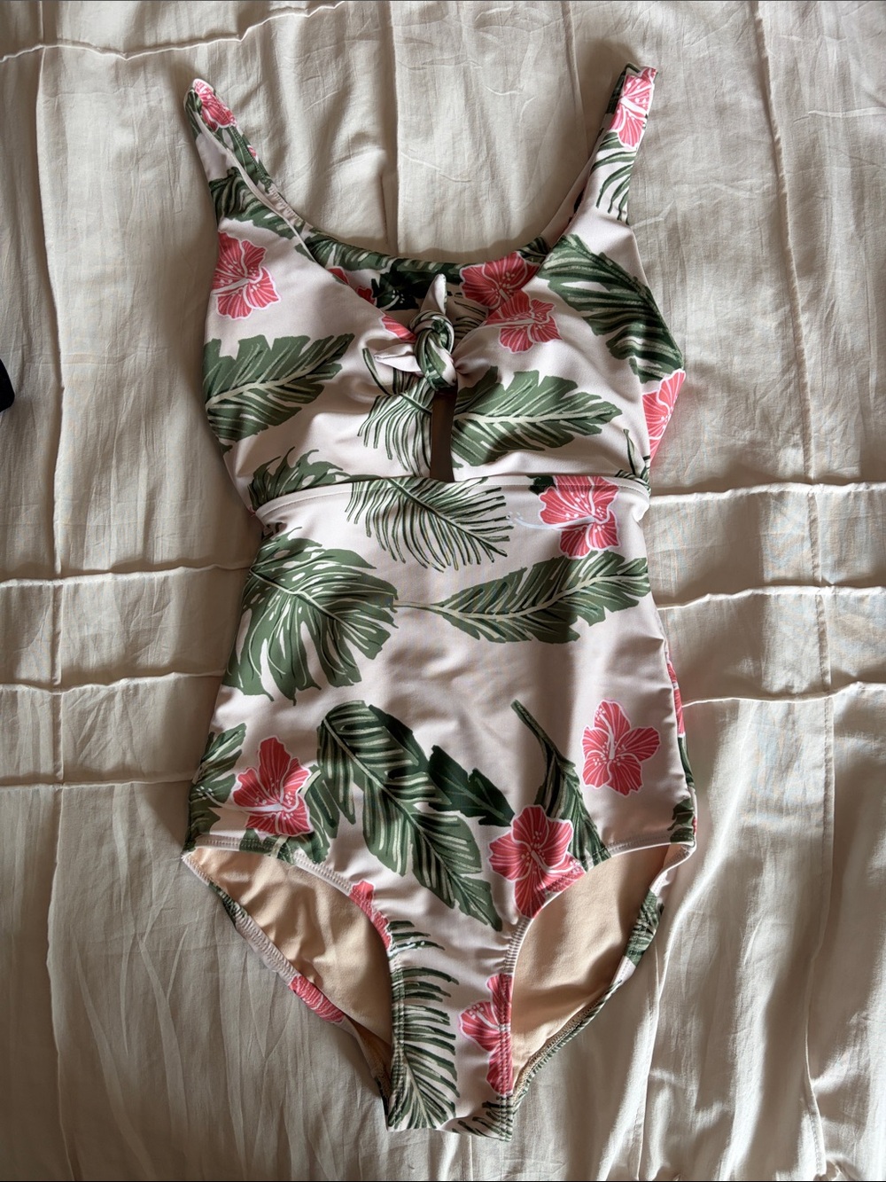 Albion Floral Tropical One-Piece Swimsuit - Pink & Green